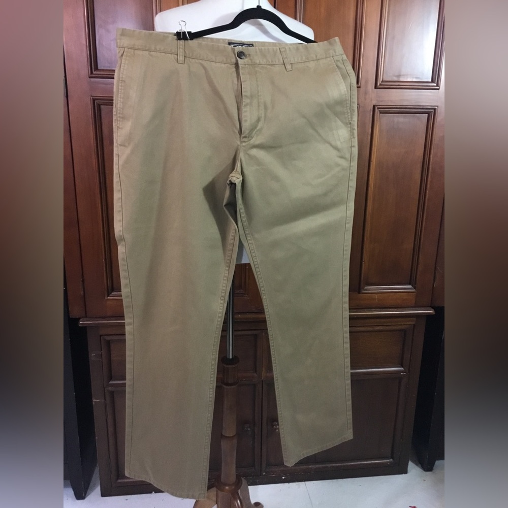 Rye By Hawker Rye Men’s Chino Flat Front Size 38 X 32 Tan Pants Euc Freshly Pre
